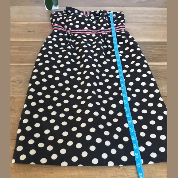 Anthropologie polka dot fit sheath front bow 4 - Picture 6 of 8